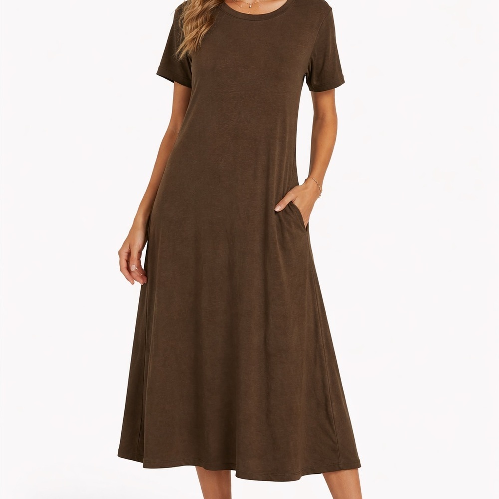Coldwater Creek Brown Midi Dress